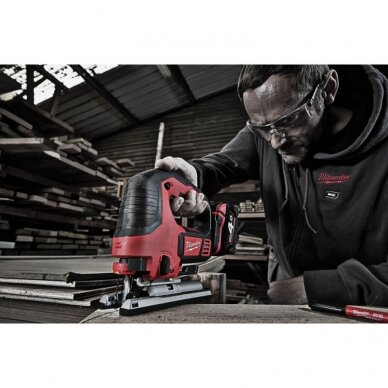 Akumuliatorinis siaurapjūklis MILWAUKEE M18 BJS-0 5