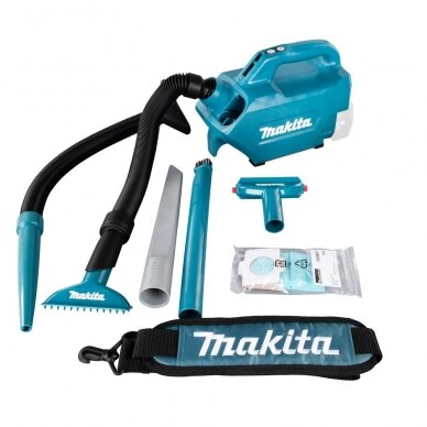 Akumuliatorinis siurblys Makita DCL184Z,18V, Li-ion, LXT, (be akum. ir krov.)