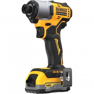 Akumuliatorinis smūginis atsuktuvas DeWalt DCF840E1T-XJ, 18V, 1x1.7Ah 1