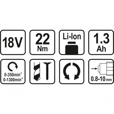 Akumuliatorinis smūginis gręžtuvas / suktukas Sthor, 2x18 V, 1.3 Ah 4