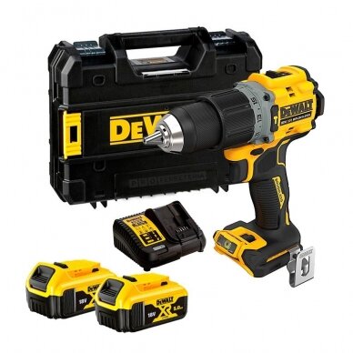 Akumuliatorinis smūginis gręžtuvas-suktuvas DeWalt DCD805P2T-QW, 18 V, 2x5.0 Ah