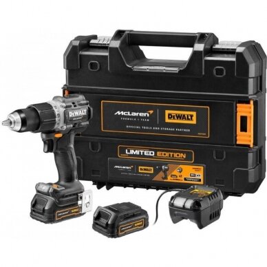 Akumuliatorinis smūginis gręžtuvas-suktuvas DeWalt DCD85ME2GT-QW, 18 V, 2X1.7Ah