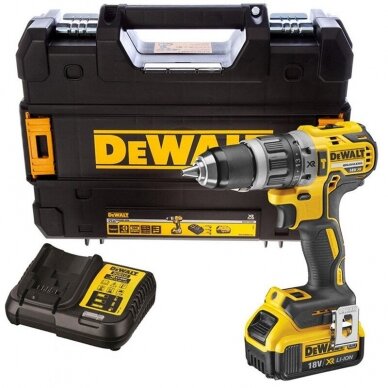 Akumuliatorinis smūginis suktuvas-gręžtuvas DeWalt DCD778L2T-QW, 18 V, 2x3.0 Ah