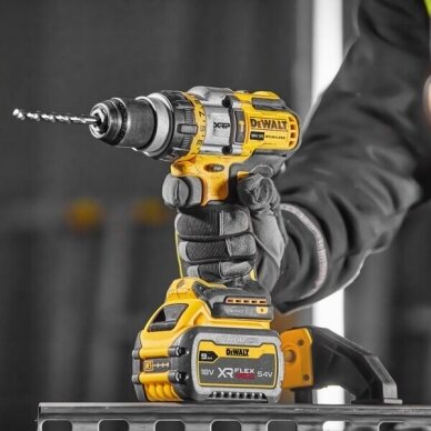 Akumuliatorinis smūginis suktuvas-gręžtuvas DeWalt XR DCD999X1-QW, 18 V, 1x9.0 Ah 2