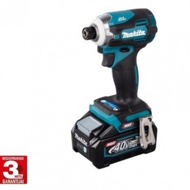 Akumuliatorinis smūginis suktuvas XGT ® 40Vmax Makita TD001GM201, 2x4Ah