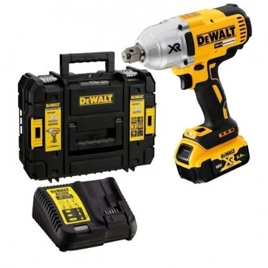 Akumuliatorinis smūginis veržliasukis DeWALT DCF897P1, 18V 3/4" (1x5.0 Ah)