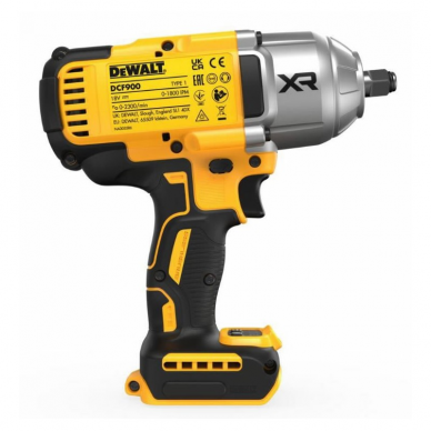 Akumuliatorinis smūginis veržliasukis DeWalt DCF900NT, 18V, (be akum. ir krov.) 3