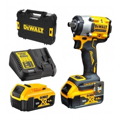 Akumuliatorinis smūginis veržliasukis DeWalt DCF922P2T-QW, 18 V, 2x5.0 Ah