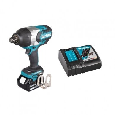 Akumuliatorinis smūginis veržliasukis Makita DTW1001Z + 5,0Ah, 18V