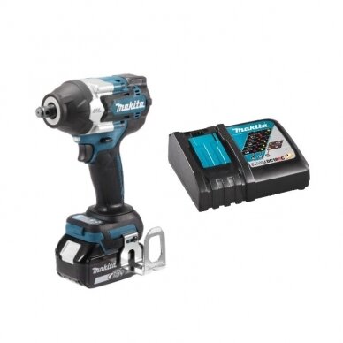 Akumuliatorinis smūginis veržliasukis MAKITA DTW700RT1, 18V, 5.0Ah, 700/1000 Nm, 1/2"