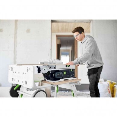 Akumuliatorinis stalinis diskinis pjūklas Festool CSC SYS 50 EBI-Basic, 2 x 18 V, (be akum. ir krov.) (576820) 4