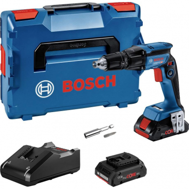 Akumuliatorinis suktuvas Bosch GTB 18V-45, 18 V, 2x4,0 Ah