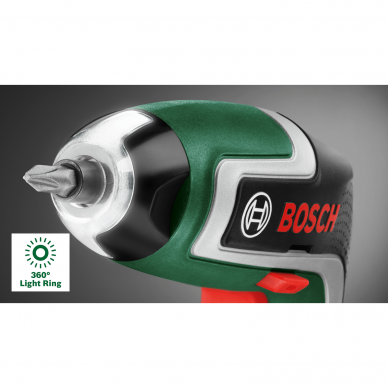 Akumuliatorinis suktuvas Bosch IXO 7, 3,6 V, 1x2,0 Ah, su 11 priedų 2