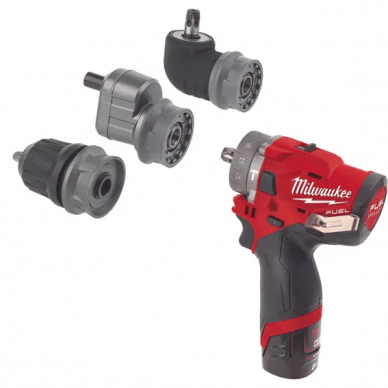 Akumuliatorinis suktuvas-gręžtuvas MILWAUKEE M12 FPDXKIT-202X, 12 V, 2x2,0 Ah