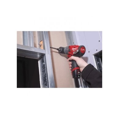 Akumuliatorinis suktuvas-gręžtuvas MILWAUKEE M12 FPDXKIT-202X, 12 V, 2x2,0 Ah 8