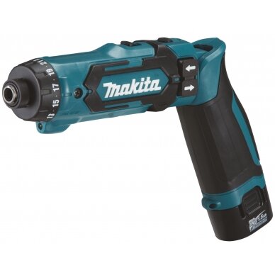 Akumuliatorinis suktuvas Makita DF012DSJ, 7,2V Li-ion