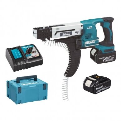 Akumuliatorinis suktuvas Makita DFR550RMJX, 18 V, 2x4,0 Ah