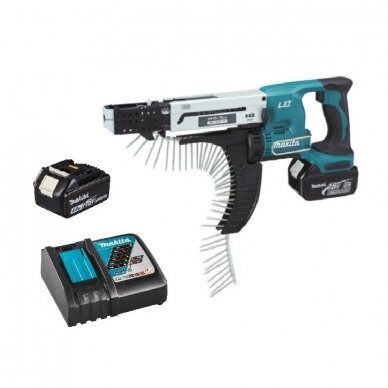 Akumuliatorinis suktuvas Makita DFR750RME, 18V, 2x4,0Ah