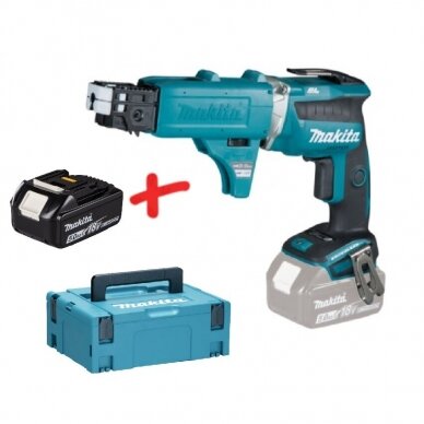 Akumuliatorinis suktuvas Makita DFS452ZJX3 +DOVANA 5.0Ah akumuliatorius, 18V