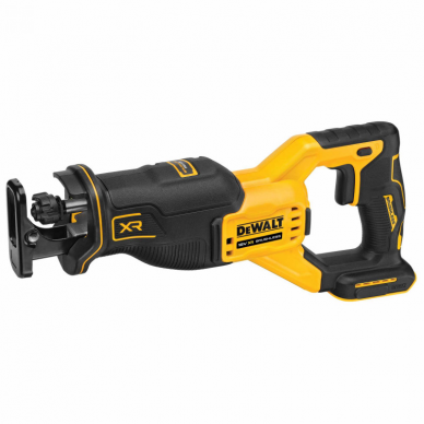 Akumuliatorinis tiesinis pjūklas DeWalt DCS382N-XJ, 18 V, (be akum. ir krov.)