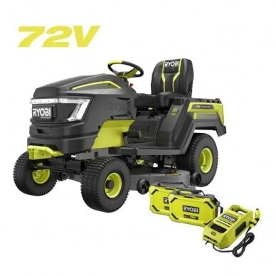 AKUMULIATORINIS VEJOS TRAKTORIUS RYOBI RY72TMX117-310, 72V, 117 CM