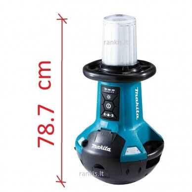 Akumuliatorinis vertikalus darbinis žibintas Makita DLM810Z (DML810) 14,4/18/230V