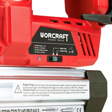 Akumuliatorinis viniakalis-kabiamūšis WORCRAFT CNSS20LiH, 20V LI-ION 4