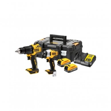 Akumuliatorinių įrankių komplektas DeWalt DCK2062E2T-QW, 18V, 2x1.7 Ah