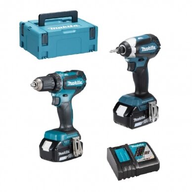 Akumuliatorinių įrankių komplektas Makita DDF485RTJ + DTD153, 18V, 2x5,0Ah