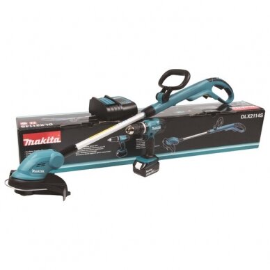 Akumuliatorinių įrankių komplektas MAKITA DLX2114S 18V (DHP453Z + DUR181Z, 1X3.0Ah) 1