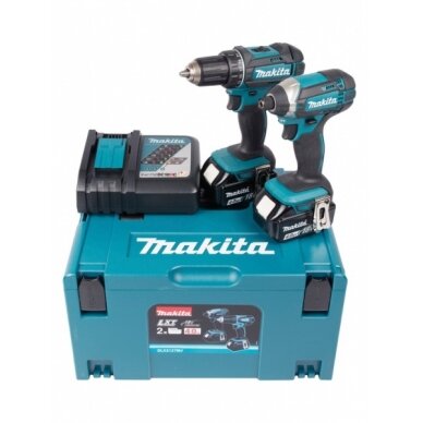 Akumuliatorinių įrankių komplektas Makita DLX2127TJ1 (DDF482+DTD152) 18V, 3x5,0Ah 4