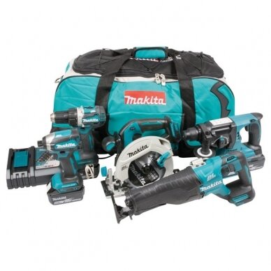 Akumuliatorinių įrankių rinkinys MAKITA DLX5032T, 18 V; 3x5,0 Ah.