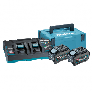 Akumuliatorių ir kroviklio komplektas XGT Makita 191U13-9, 40 V, 2 x 5.0 Ah