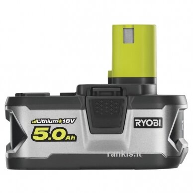 Akumuliatorius Ryobi RB18L50, 18V, 5,0Ah, LITHIUM+, ONE+ 1