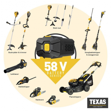 Akumuliatorius Texas 58V/2.0AH, 58 V, 2.0 Ah 3