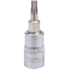 Antgalis įpresuotas į galvutę | 6.3 mm (1/4") | T-Star (Torx) T20 (YT-04304)