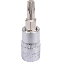 Antgalis įpresuotas į galvutę | 6.3 mm (1/4") | T-Star (Torx) T25 (YT-04305)