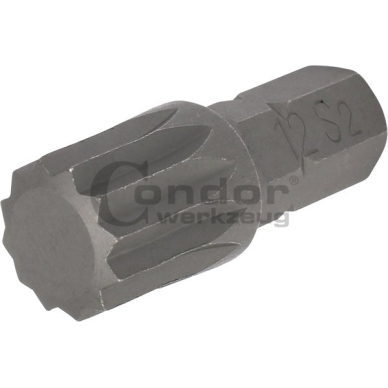 Antgalis 12-kampis SPLINE M12 / 8mm / 30mm ilgio