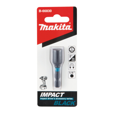 Antgalis Makita B-66830, 1/4" 8X50MM IMPACT BLACK 2