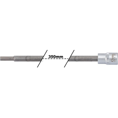 Antgalis 6-kampis 3/8 extra ilgas H6x350mm