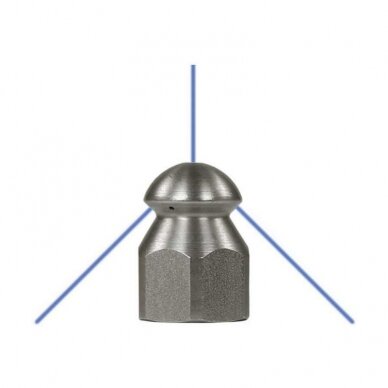 Antgalis drenų valymui trijų krypčių R+M 1/4" 0,4