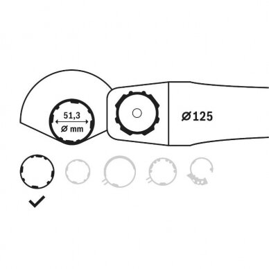 Apsauginis gaubtas Bosch, D=125mm, 1605510365 2