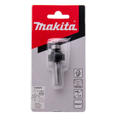 Apvalinimo freza Makita D-68476, 22,2x12,7 mm/ 55,0mm, 8mm 1