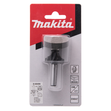 Apvalinimo freza Makita D-68498, 28,6x14,5 mm/57,4mm, 8mm 1