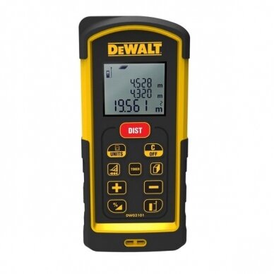 Atstumų matuoklis DeWalt DW03101-XJ, 100m