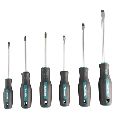 Atsuktuvų rinkinys Makita E-13518, 6 vnt., PH1x100, PH2x100, SL4.0x100, SL5.5x100, SL6.5x125, SL8.0x150