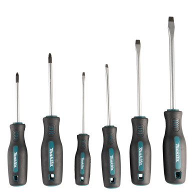 Atsuktuvų rinkinys Makita E-13502, 6 vnt., PZ1x80, PZ2x100, SL4.0x100, SL5.5x100, SL6.5x125, SL8.0x150