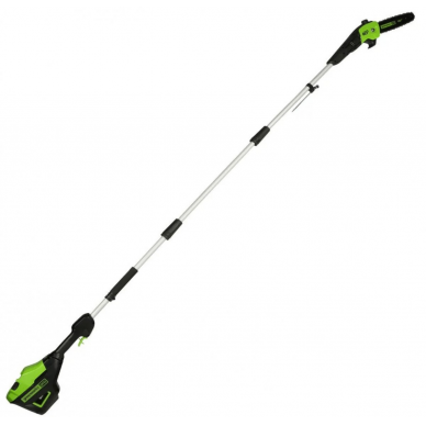 Akumuliatorinė akštapjovė Greenworks GD60PS25, 60 V, 25 cm 2,8 m, (tik įrankis)