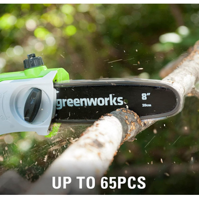 Akumuliatorinis gyvatvorių genėtuvo ir aukštapjovės komplektas Greenworks G24PSH, 24 V, (tik įrankis) 2