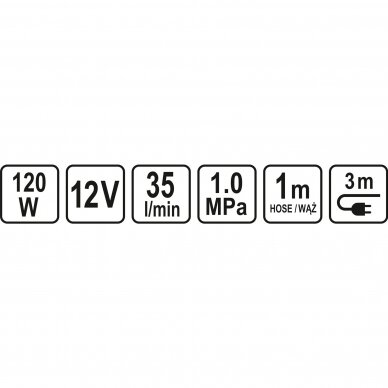 Automobilinis kompresorius Sthor 82107, 12V, 120W 3